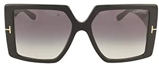 Tom Ford QUINN FT 0790 Shiny Black/Dark Grey Shaded 57/17/135 women Sunglasses