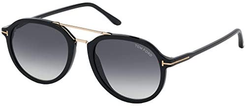 Tom Ford RUPERT FT 0674 BLACK/GREY SHADED 53/19/145 men Sunglasses