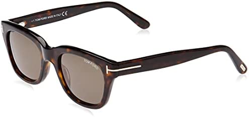 Tom Ford Snowdon FT0237 Sunglasses-52N Dark Havana (Green Lens)-52mm