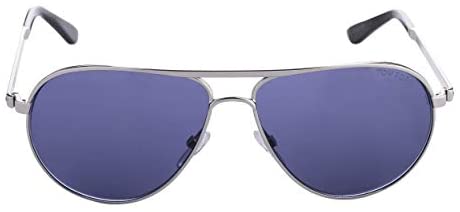 Tom Ford TF144 18V Silver Marko Pilot Sunglasses Lens Category 1 Size 58mm