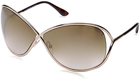 Tom Ford Women's FT0130 Sunglasses, Shiny Rose Gold