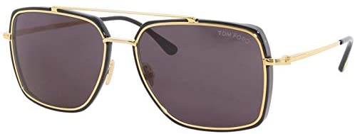 Tom Ford sunglasses Lionel (FT-0750-S 01A) Shiny Black - Gold - Grey lenses