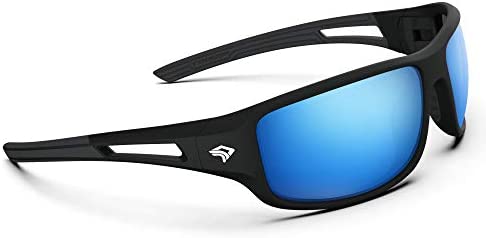 Torege Polarized Sports Sunglasses for Men Women Cycling Running Driving Fishing Golf Glasses Saltwater Resistant TR03