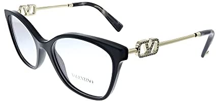 Valentino VA 3050 5001 Black Plastic Butterfly Eyeglasses 52mm