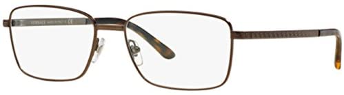 Versace Men's VE1227 Eyeglasses Matte Brown 53mm