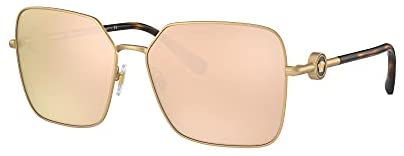 Versace Sunglasses Gold Frame, Brown Lenses, 59MM