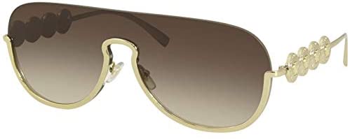 Versace Sunglasses Women's VE2215-100213 Gold/Brown gradient w/Lens size-39mm, 39/139/135