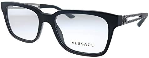 Versace VE 3218 5122_5 Matte Black Plastic Square Eyeglasses 53mm