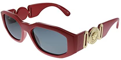 Versace VE 4361 5330 Red Plastic Geometric Sunglasses Grey Lens
