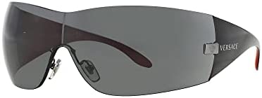 Versace VE2054 Women Plastic Rhutenium Sunglasses, 41 mm