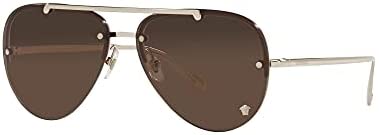 Versace VE2231 Sunglasses - (125273) Pale Gold/Dark Brown - 60mm