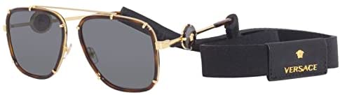 Versace VE2233 Sunglasses - (147087) Havana/Dark Gray - 60mm