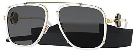 Versace VE2233 Sunglasses - (147187) White/Dark Gray - 60mm
