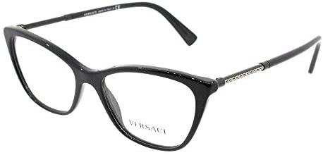 Versace VE3248 Eyeglass Frames GB1-52 - Black VE3248-GB1-52