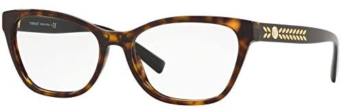 Versace VE3265 Eyeglass Frames 108-54 - Dark Havana VE3265-108-54