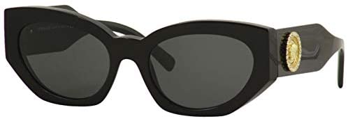 Versace Woman Sunglasses, Black Lenses Acetate Frame, 54mm