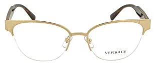 Versace Women's Eyeglasses VE1265 VE/1265 1460 Gold/Havana Optical Frame 53mm