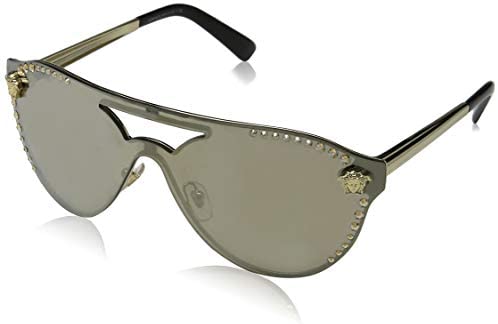 Versace Women's Shield Aviator Sunglasses