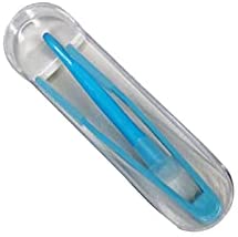 ZUER Contact Lens Remove,Portable Contact Lens Stick Tool Case,Inserter/Remover+Tweezer with Soft Tip,Blue