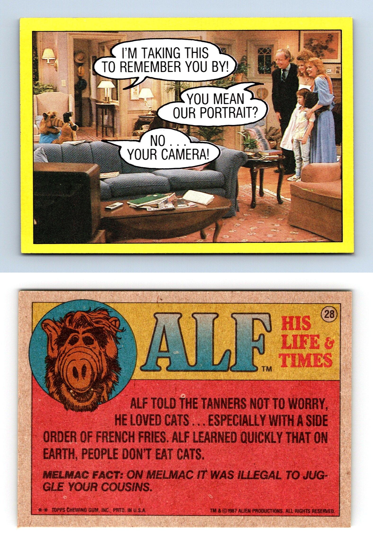 Taking This #28 Alf 1987 Topps Large Trading Card