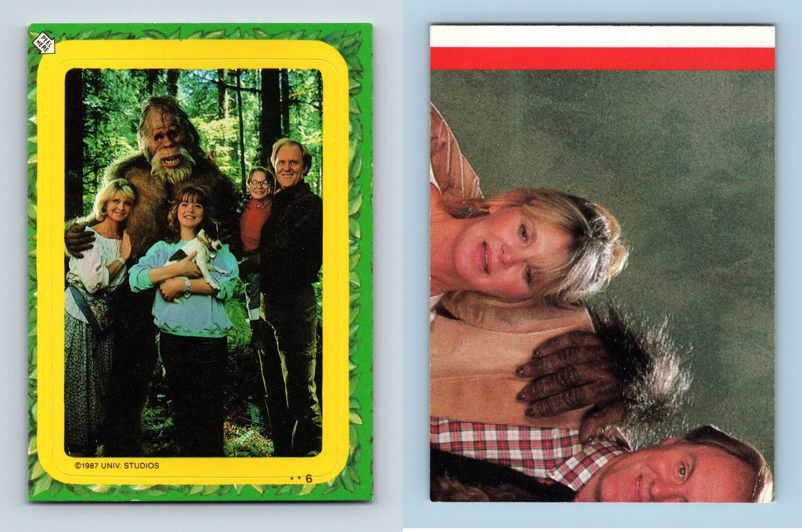 Harry & The Hendersons #6 Topps 1987 Trading Card / Sticker