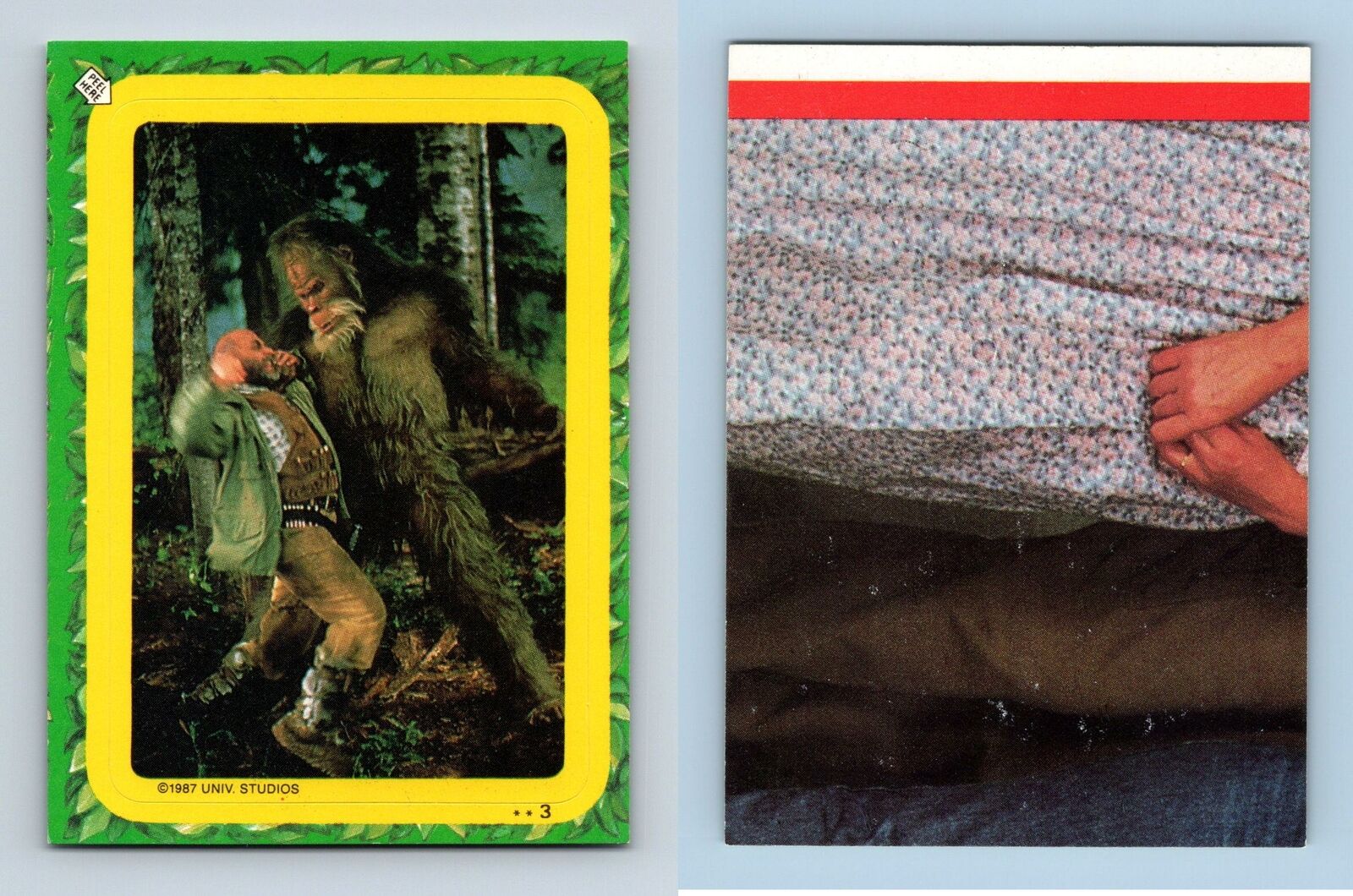 Harry & The Hendersons #3 Topps 1987 Trading Card / Sticker