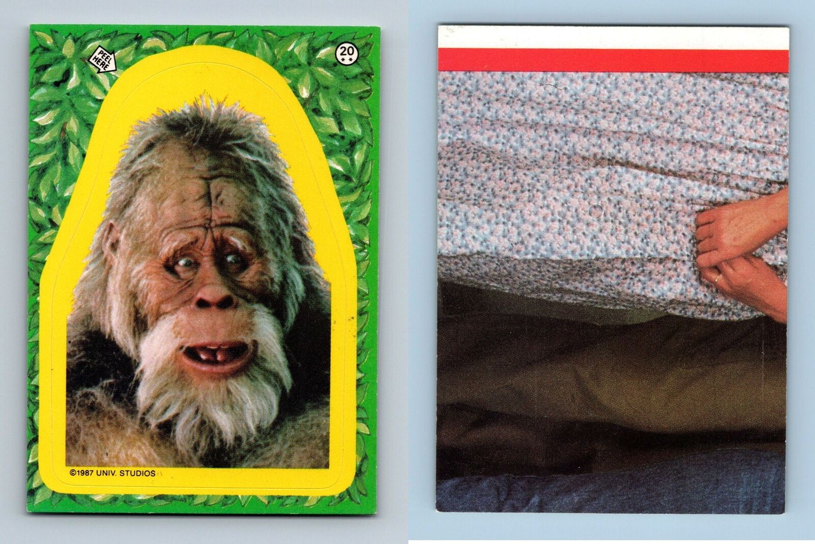 Harry & The Hendersons #20 Topps 1987 Trading Card / Sticker