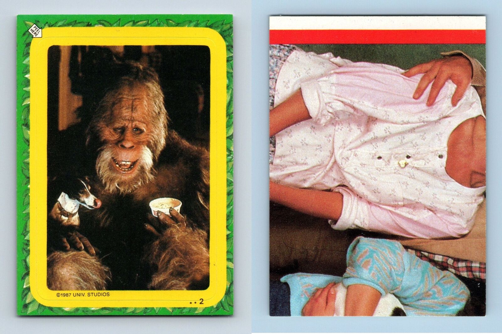 Harry & The Hendersons #2 Topps 1987 Trading Card / Sticker