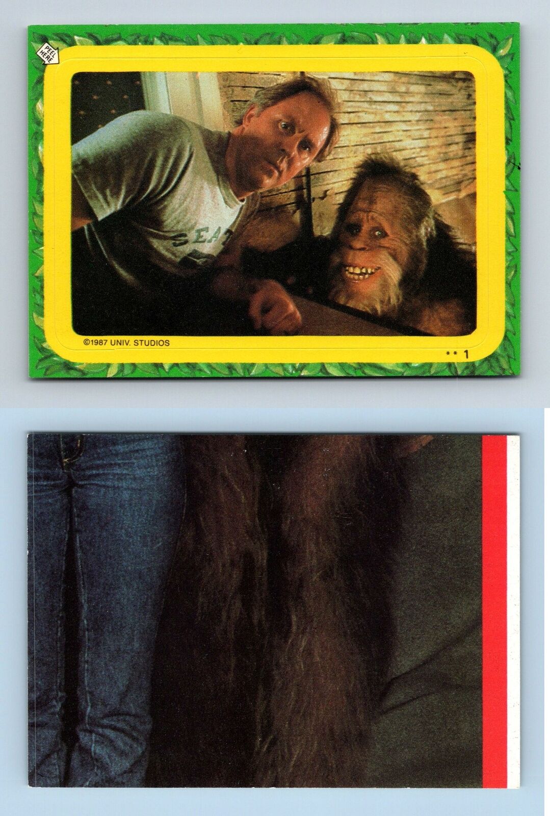 Harry & The Hendersons #1 Topps 1987 Trading Card / Sticker