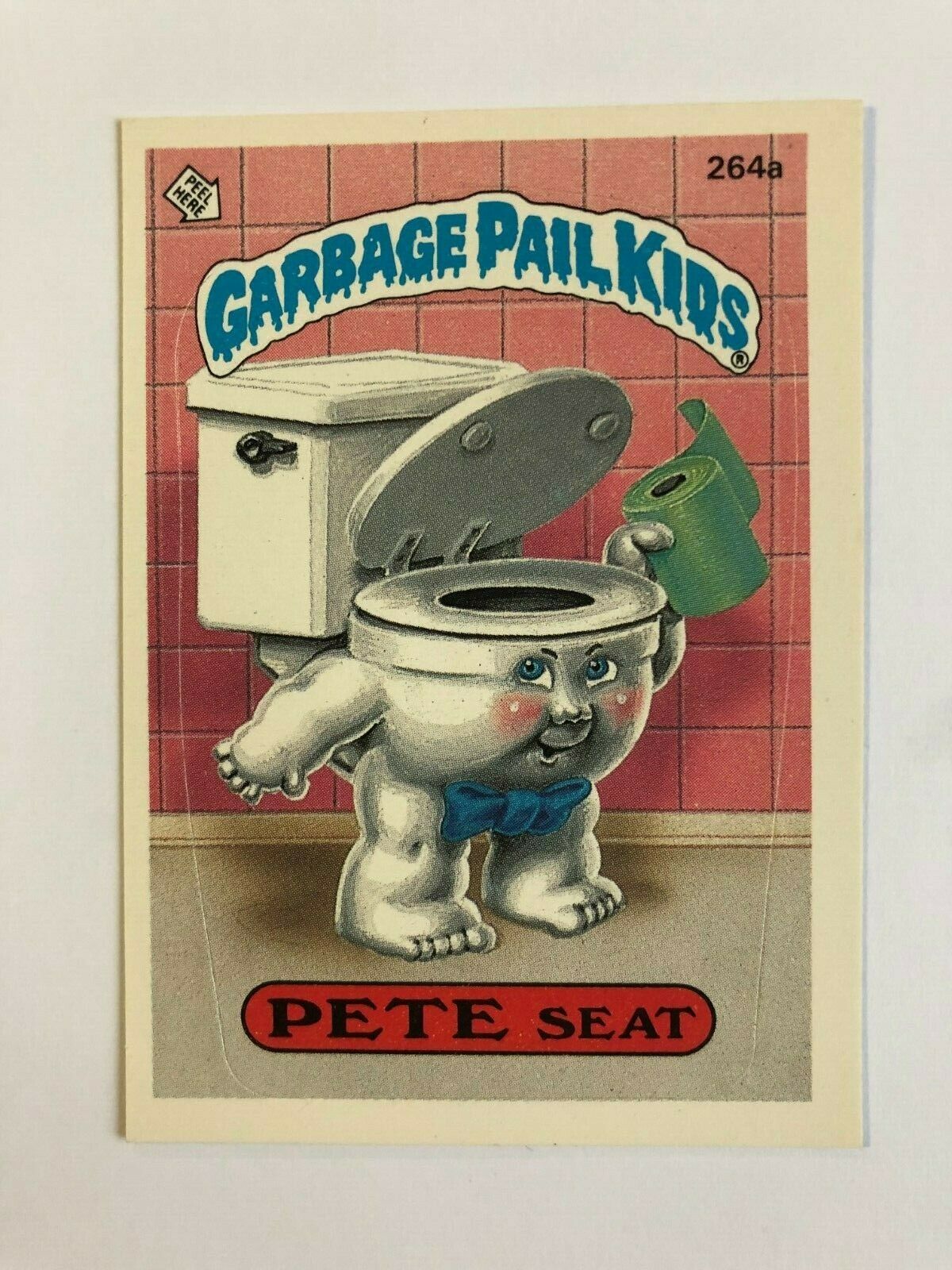 Topps 1987 Garbage Pail Kids Trading Card # 264a Pete Seat