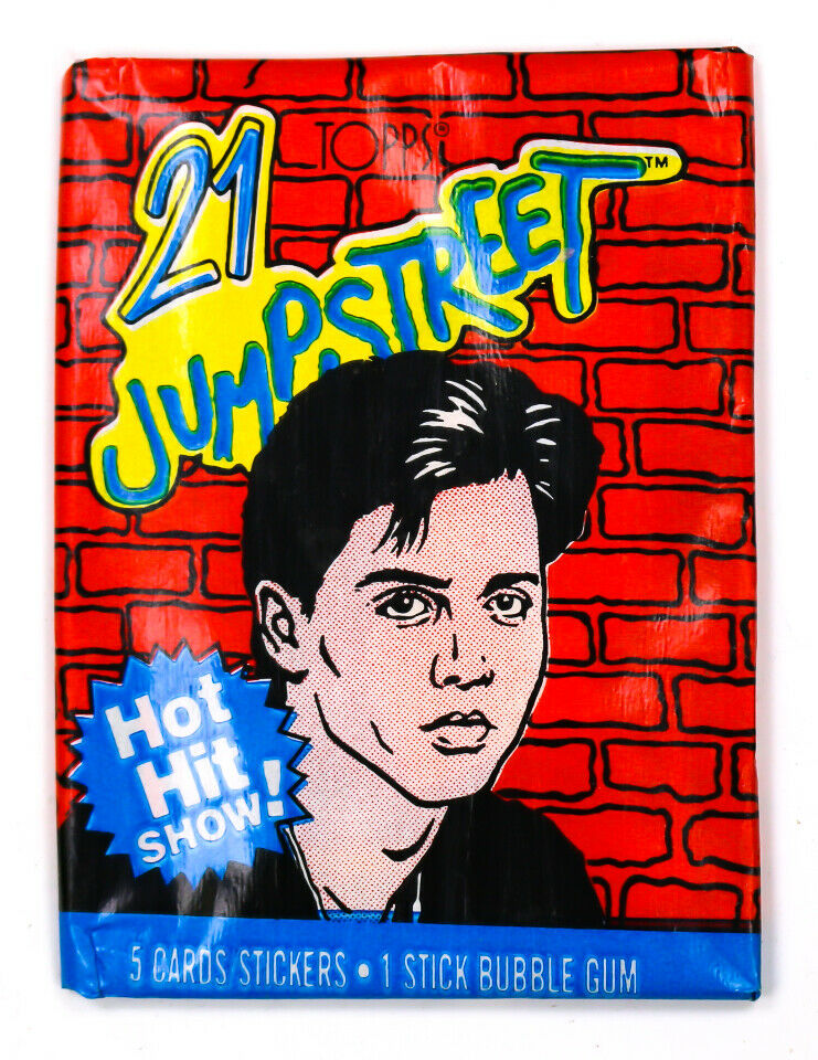 21 Jump Street Vintage Trading Card ONE Wax Pack 1987 Topps Johnny Depp 80's Cop