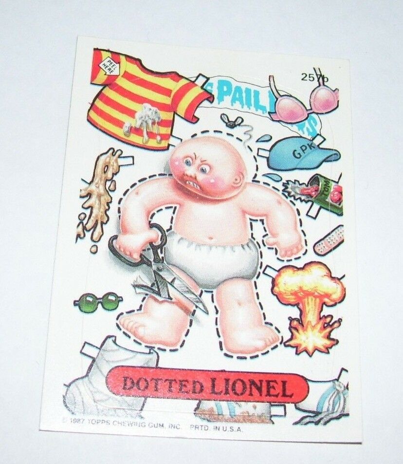 Garbage Pail Kids Dotted Lionel 1987 Topps Trading Card 257b