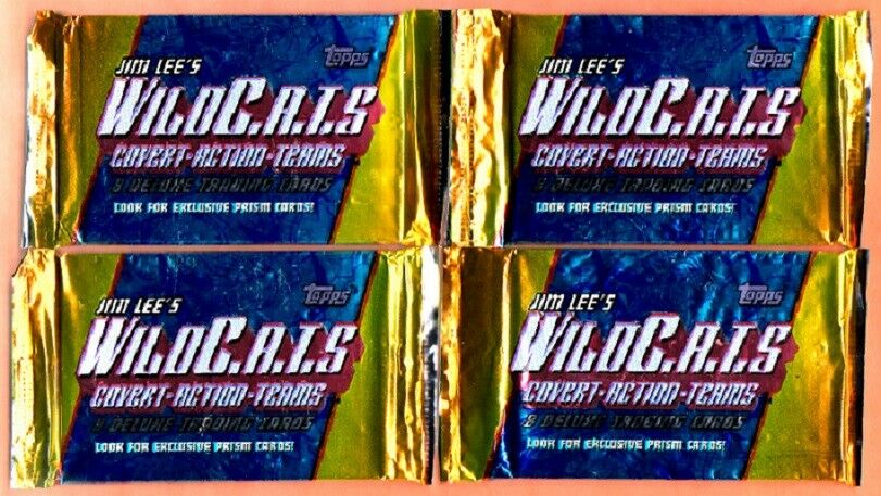 LOT 4 Packs 1993 TOPPS WILDCATS COVERT TEAMS TRADING CARDS Sealed Pack - #BL