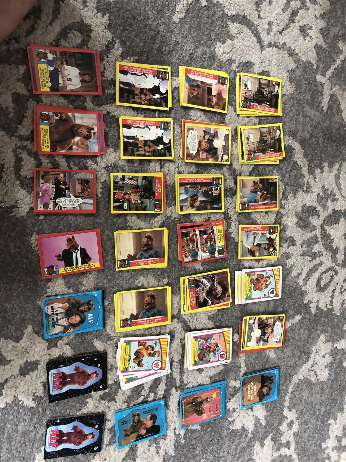 ALF TRADING CARDS: Approximately 280 Cards Total