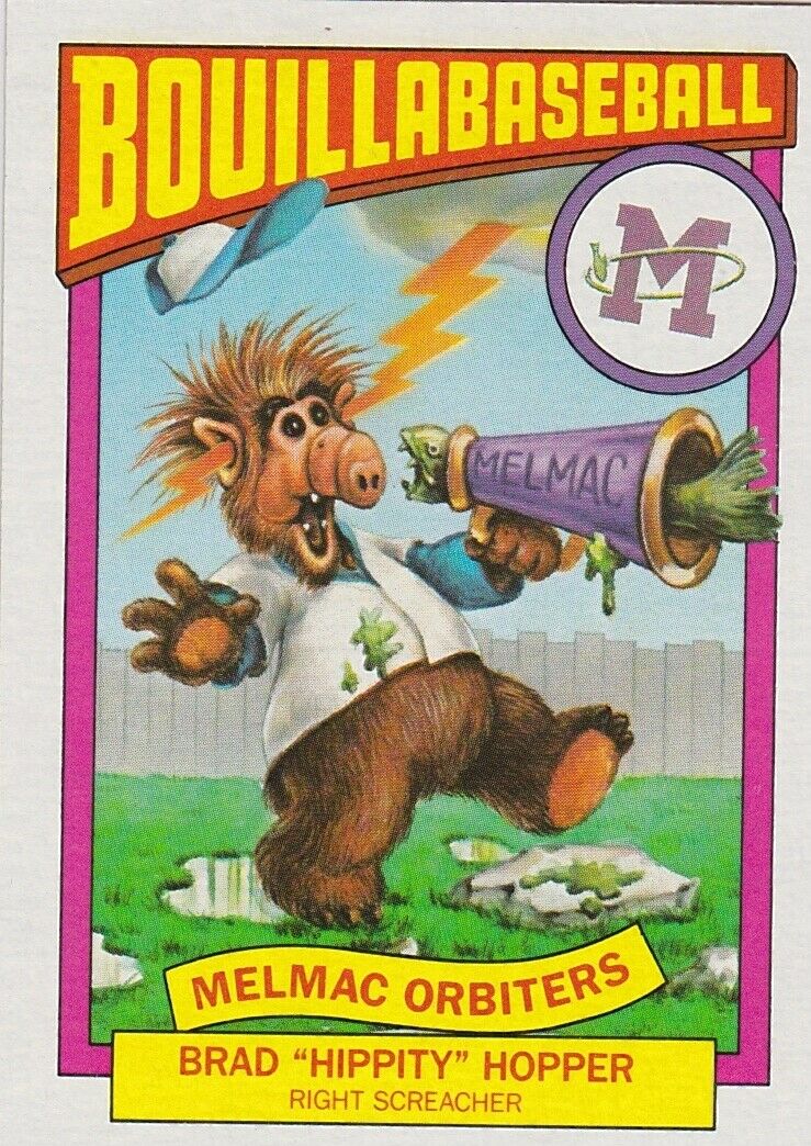 1987 ALF SERIES 1 BOUILLABASBALL SINGLE TRADING CARD #9B
