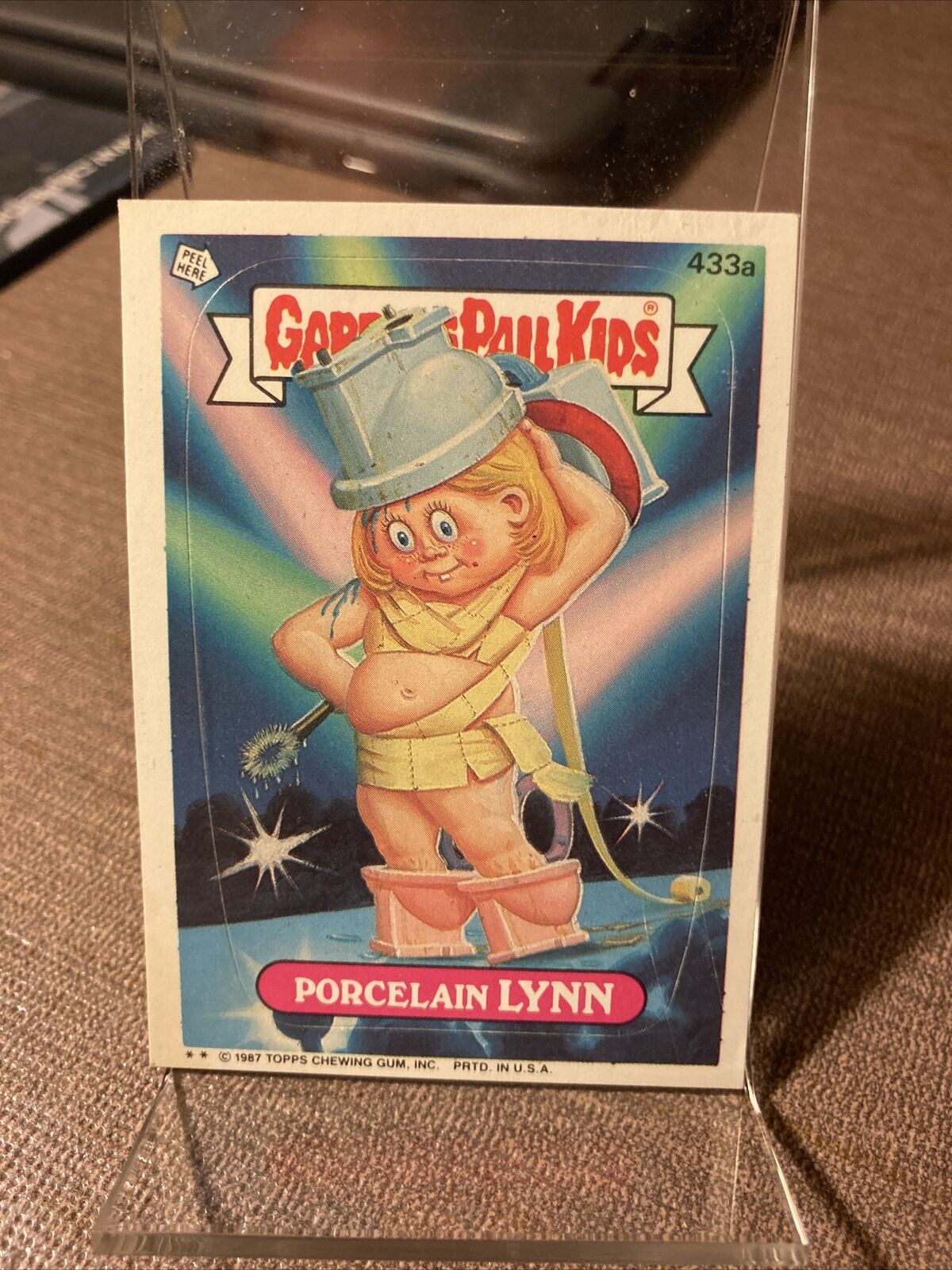 VINTAGE! 1987 Topps Garbage Pail Kids Trading Card #433a-Porcelain Lynn