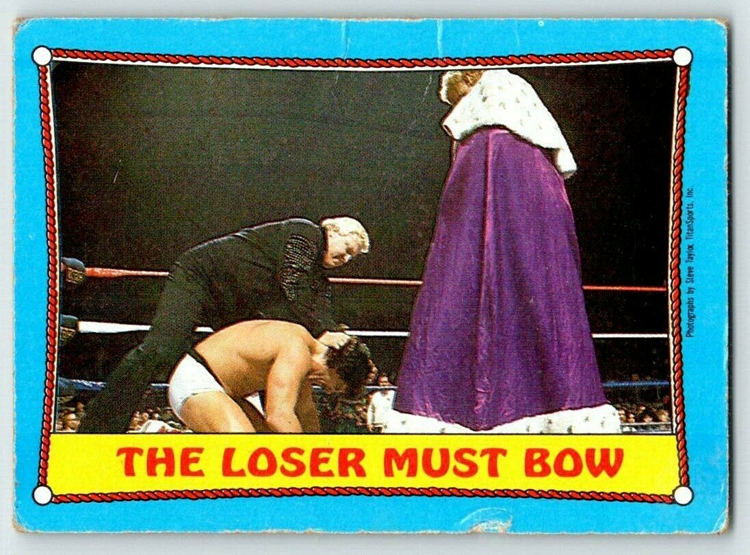 KING HARLEY RACE WWE WWF WWWF 1987 Topps Trading Card Wrestling B65 B