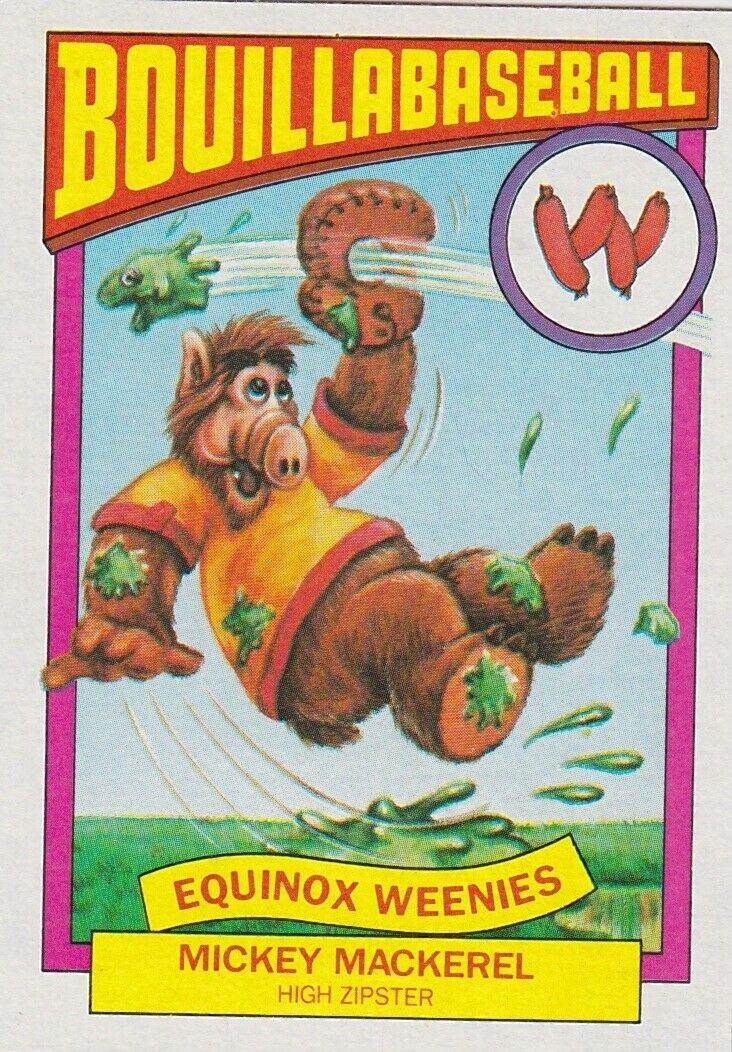 1987 ALF SERIES 1 BOUILLABASBALL SINGLE TRADING CARD #11B