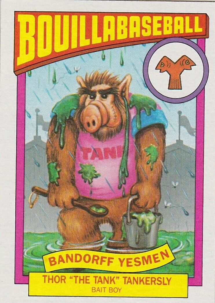 1987 ALF SERIES 1 BOUILLABASBALL SINGLE TRADING CARD #12B