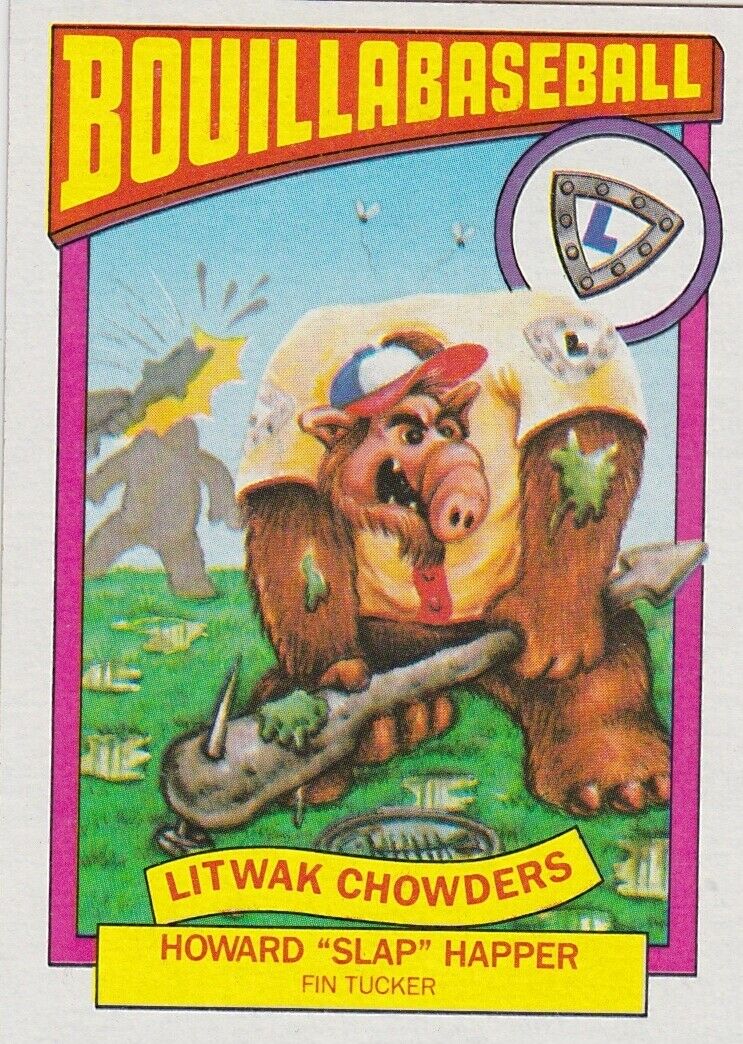 1987 ALF SERIES 1 BOUILLABASBALL SINGLE TRADING CARD #8B