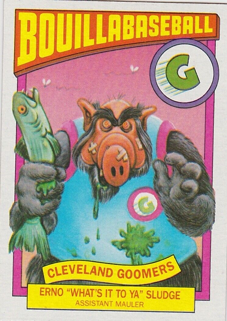 1987 ALF SERIES 1 BOUILLABASBALL SINGLE TRADING CARD #18B