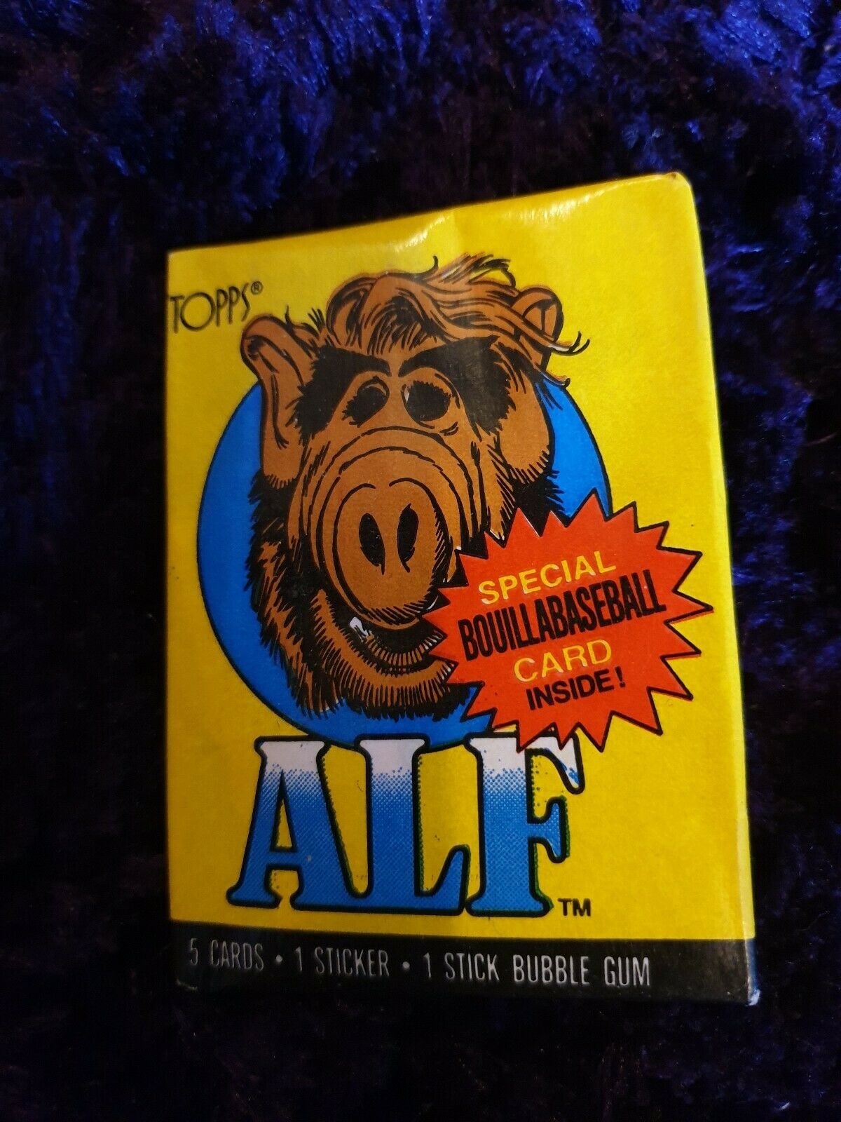 TOPPS ALF SERIES 1 TRADING CARDS STICKERS BUBBLE GUM SEALED PACKETS 1987 vintage