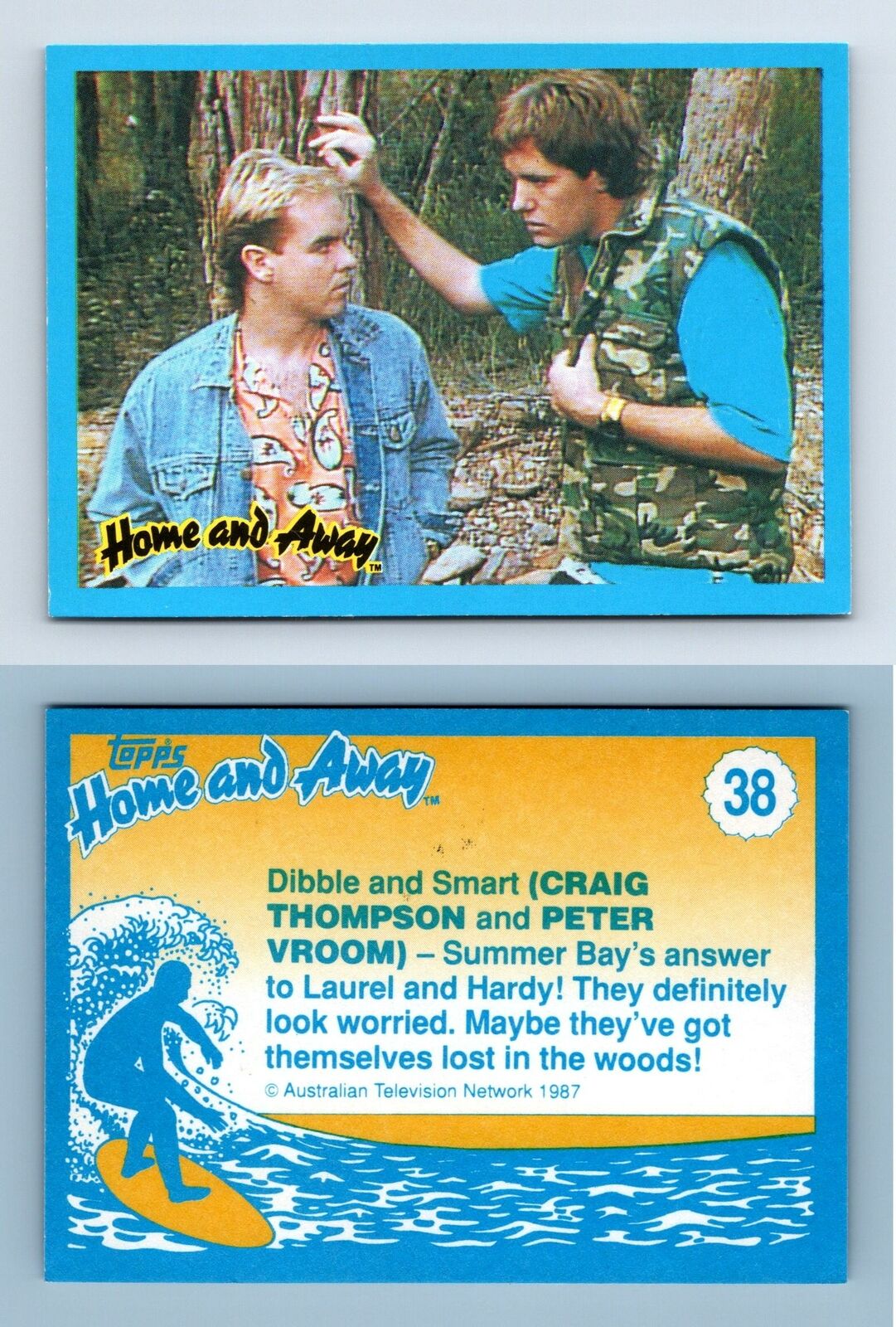 Dibble & Smart #38 Home & Away 1987 Topps Trading Card