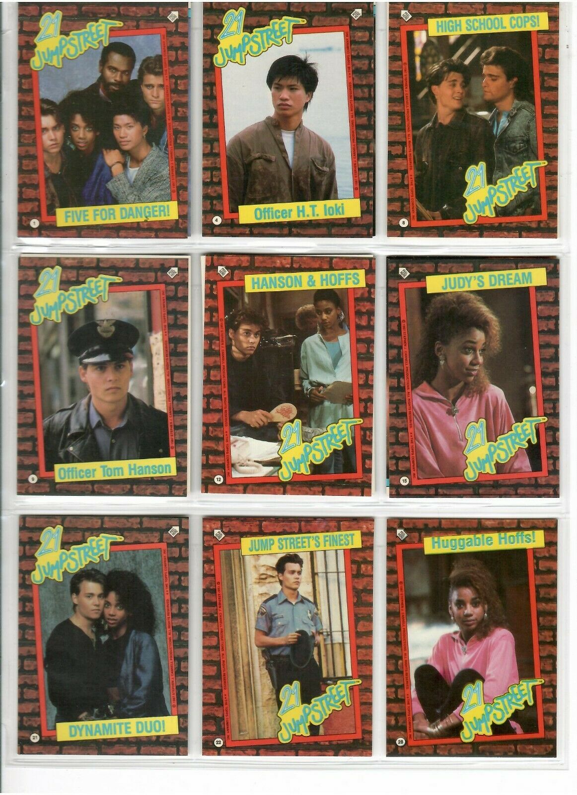 Lot of 15  / 21 JUMP STREET Trading Cards / High Grade