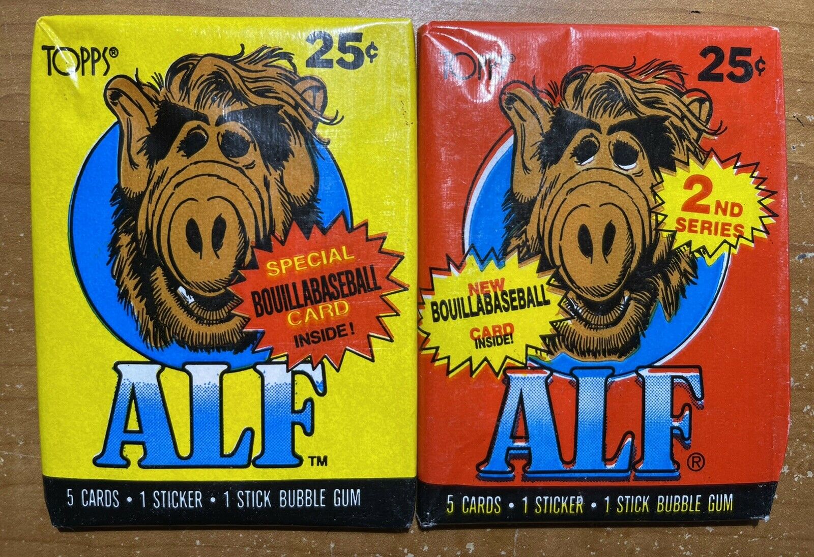 ALF Trading Cards 1st & 2nd Series  New Sealed Packs TOPPS 1987