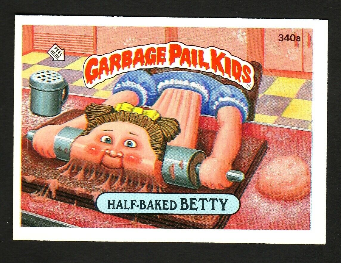 GARBAGE PAIL KIDS SERIES 9 1987 TOPPS TRADING CARD 340A HALF-BAKED BETTY