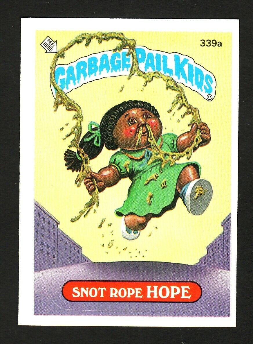 GARBAGE PAIL KIDS SERIES 9 1987 TOPPS TRADING CARD 339A SNOT ROPE HOPE