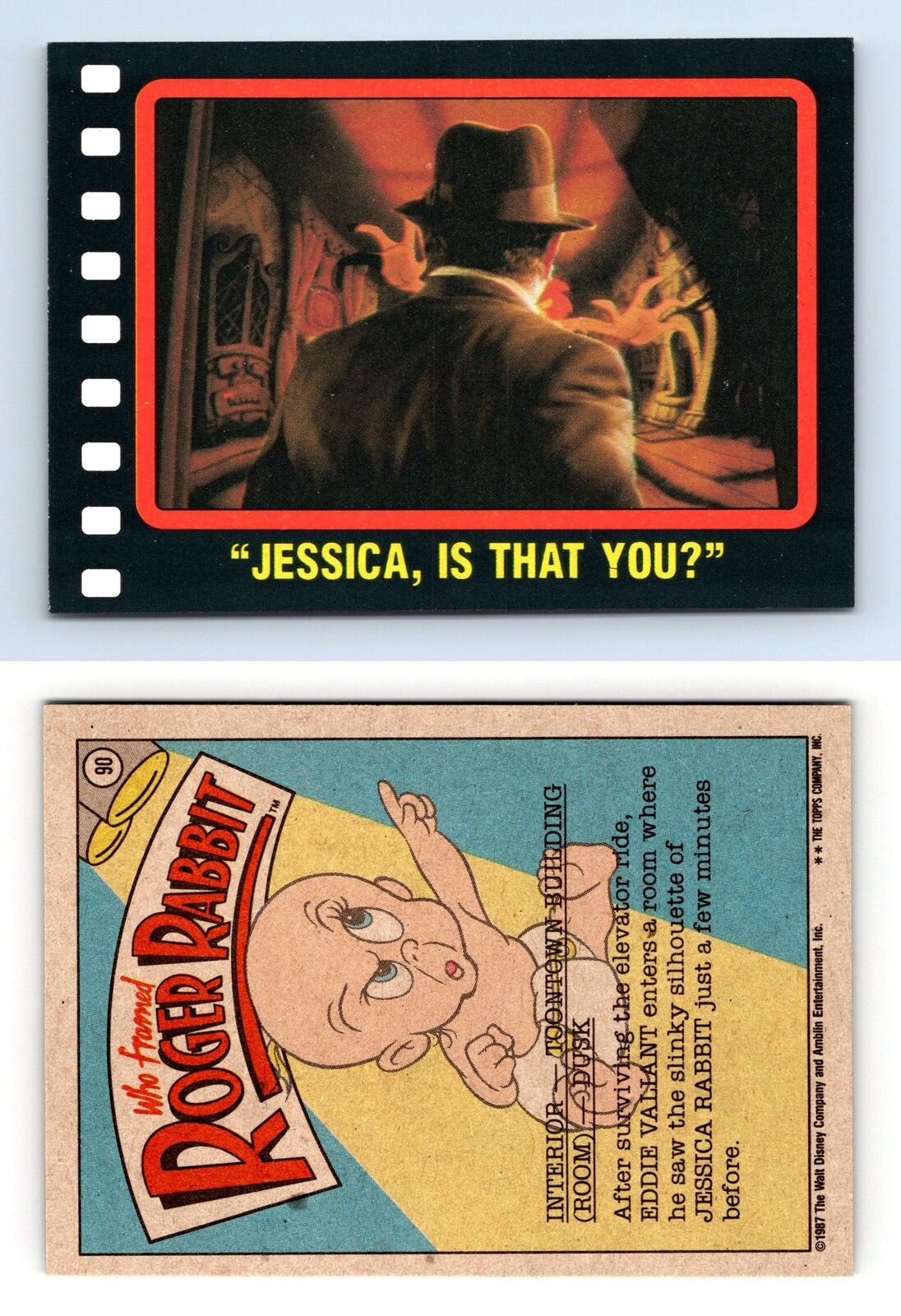 Jessica, Is That You? #90 Who Framed Roger Rabbit 1987 Topps Trading Card