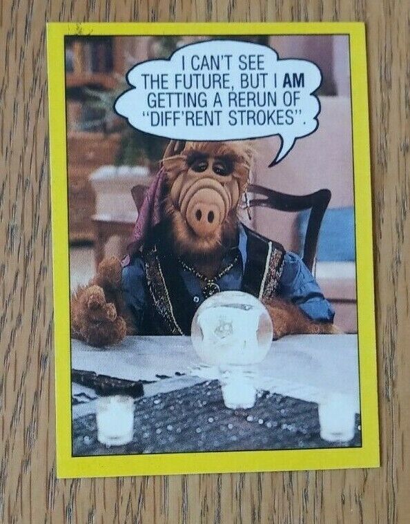 ALF TV SHOW SERIES 1 SEASON 1 TRADING CARD # 46 TOPPS USA 1987 PACKET FRESH RARE