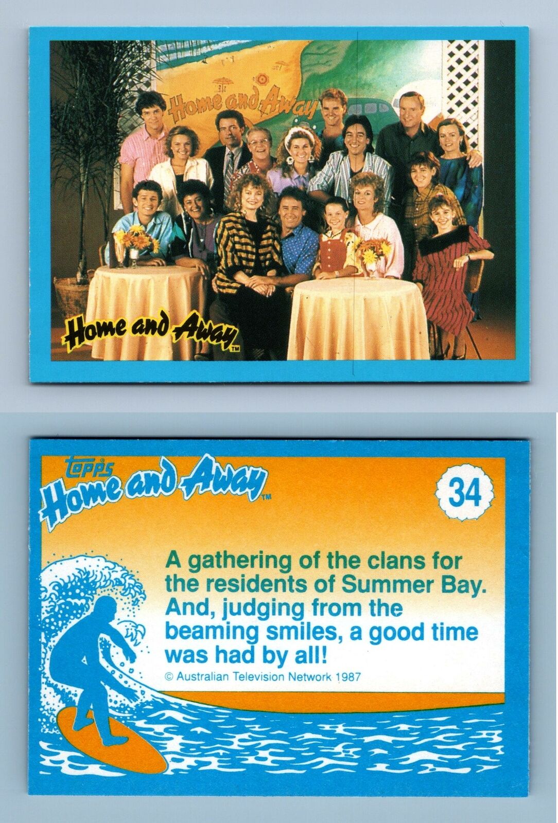 Gathering Of The Clans #34 Home & Away 1987 Topps Trading Card